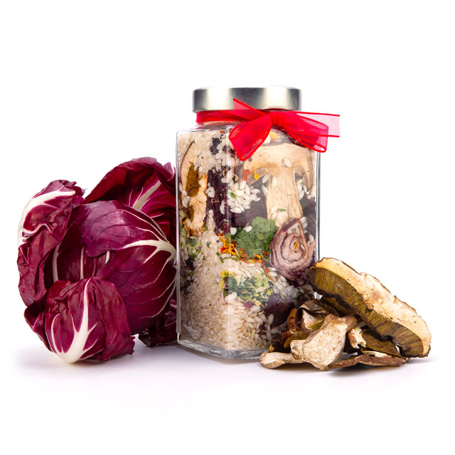 Risotto radicchio e funghi porcini
